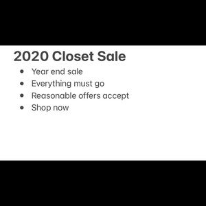 2020 Closet SALE